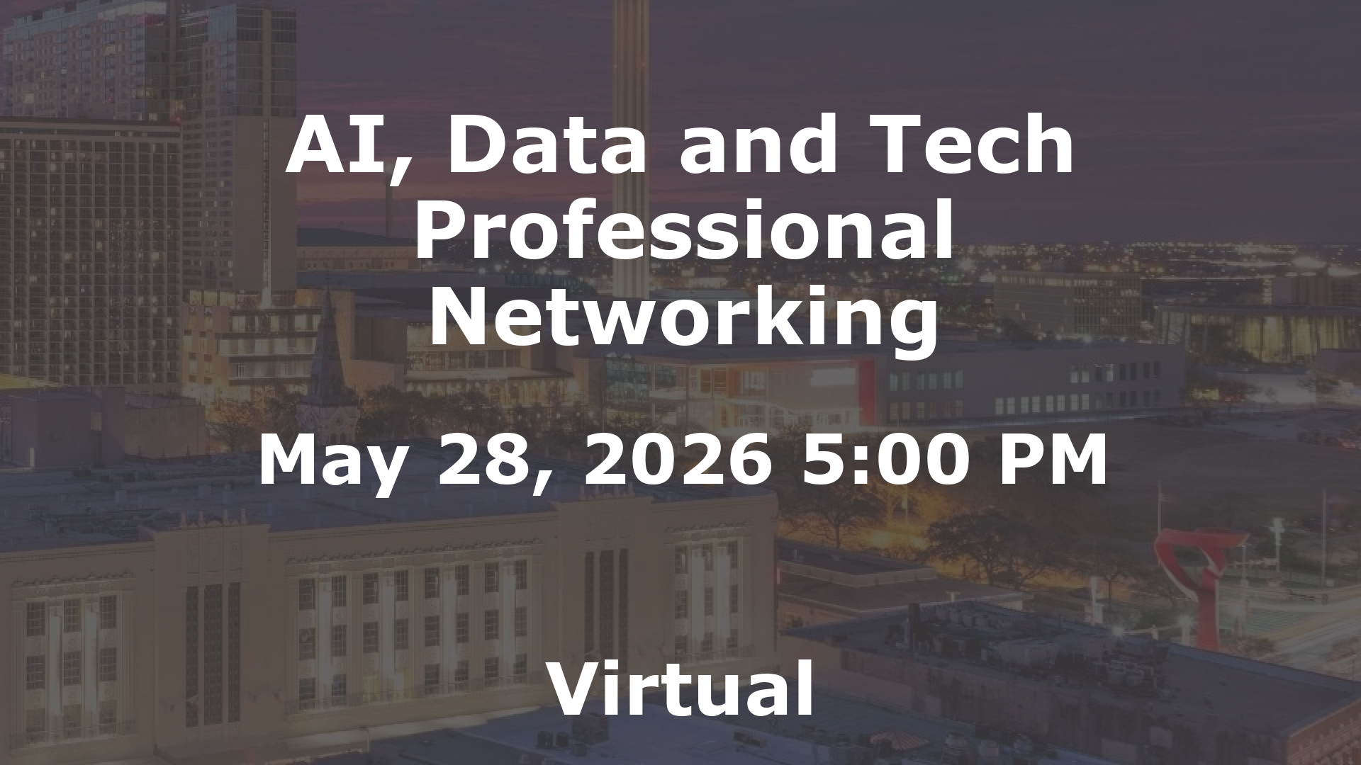 AI, Data and Tech Professional Networking event image